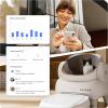 imageNeakasa M1 Lite OpenTop Self Cleaning Cat Litter Box Automatic Cat Litter Box with APP Control Safety Protection 1 Roll Waste BagPearl White