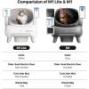 imageNeakasa M1 Lite OpenTop Self Cleaning Cat Litter Box Automatic Cat Litter Box with APP Control Safety Protection 1 Roll Waste BagPearl White