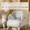 imageNeakasa M1 Lite OpenTop Self Cleaning Cat Litter Box Automatic Cat Litter Box with APP Control Safety Protection 1 Roll Waste BagPearl White