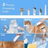 imageNeakasa P2 Pro Dog Grooming Kit Dog Clippers Vacuum Suction 99 Hair Pet Grooming with 5 Proven Tools 2L LargeCapacity Easy Empty Dustbin for Dogs Cats AnimalsBluewhite