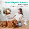 imageNeakasa P2 Pro Dog Grooming Kit Dog Clippers Vacuum Suction 99 Hair Pet Grooming with 5 Proven Tools 2L LargeCapacity Easy Empty Dustbin for Dogs Cats AnimalsWhite