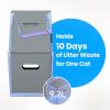 imageNeakasa PooGuard Litter Disposal Bin 92L Trash Can for Cat Litter Dog Waste ampamp Diapers with Viewing Window Wider Opening and 4Month Refill Bag GreyGrey