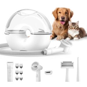 imageNeakasa P0 Pro Dog Grooming Vacuum for Shedding 66lbs Lightweight Portable Grooming Kit Low Noise Dog Clippers Pet Hair Remover for Cats3L