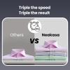 imageNeakasa Magic 1 Vacuum Steamer Handheld Travel Garment Steamer for Clothes 2300Pa Suction for Clothes Grips Steamer Iron 2 In 1 for 110120V Use SilverSilver
