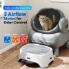 imageNeakasa M1 Lite Self Cleaning Cat Litter Box with Airstep 2in1 Air Purifier and Cat Step