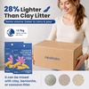 image:imageNeakasa Cassava Cat Litter with Tofu Litter 100 Natural Lightweight Litter Ultra Low Tracking Tapioca Cat Litter Clumping Flushable Odor Control DustFree 59lb2 Bags